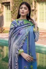 Qaus Printed Lawn 2022 - QP-10 - Image 2