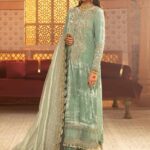 Maria.b Velvet - Sea Green