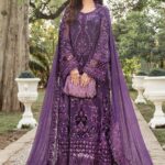 Maria B Unstiched chiffon 24 | MPC-24-102-Purple