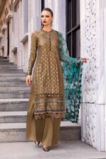 Maria.B Embroidered Cotton Satin | CST-808 - Image 6