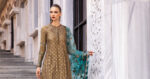 Maria.B Embroidered Cotton Satin | CST-808 - Image 2