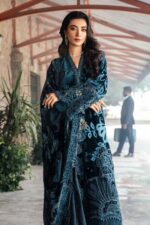 Maria.B Unstitched Embroidered Velvet Luxe' 24 - DL-1203 - Image 5