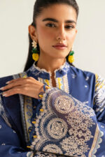 Qalamkar Q Print 2025 | PQ-02 Hina - Image 2