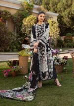 Elaf Luxury Lawn 2025 | ELM-04 MAHJABEEN - Image 2