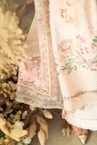 Qalamkar Sahil Luxury Lawn | FK-12 LILY - Image 7