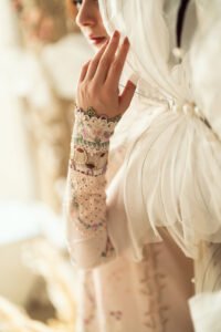 Qalamkar Sahil Luxury Lawn | FK-12 LILY - Image 8