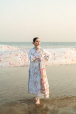 Qalamkar Sahil Luxury Lawn | FK-02 ISABELLA - Image 6