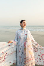 Qalamkar Sahil Luxury Lawn | FK-02 ISABELLA - Image 5