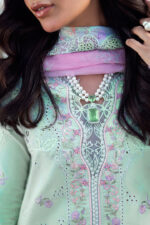 Qalamkar Sahil Luxury Lawn | FK-04 CHLOE - Image 4
