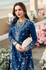 Qalamkar Sahil Luxury Lawn | FK-05 AURORA - Image 6