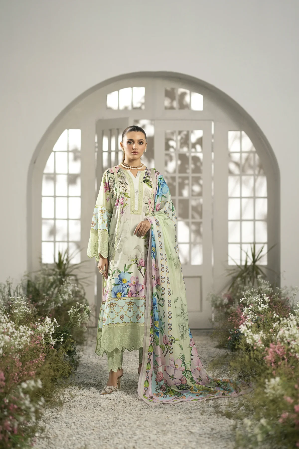 Rinessa elara studio lawn 2025 | hint of mint - image 1
