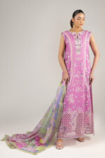 Mushq Manaram Luxury Lawn 2025 | Timeless Wave - Image 8