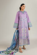 Mushq Manaram Luxury Lawn 2025 | Glowing Pulse - Image 8