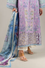 Mushq Manaram Luxury Lawn 2025 | Glowing Pulse - Image 4