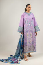 Mushq Manaram Luxury Lawn 2025 | Glowing Pulse - Image 3