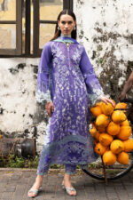 Mushq Manaram Luxury Lawn 2025 | Luminous Essence - Image 9