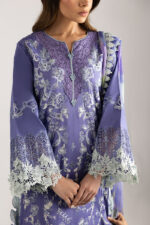 Mushq Manaram Luxury Lawn 2025 | Luminous Essence - Image 8