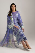 Mushq Manaram Luxury Lawn 2025 | Luminous Essence - Image 4