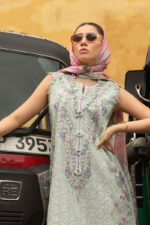 Mushq Manaram Luxury Lawn 2025 | Beaming Drift - Image 8