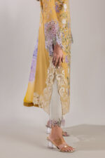 Mushq Manaram Luxury Lawn 2025 | Gold Glow - Image 6