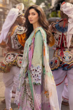 Mushq Manaram Luxury Lawn 2025 | Glittering Grace - Image 8
