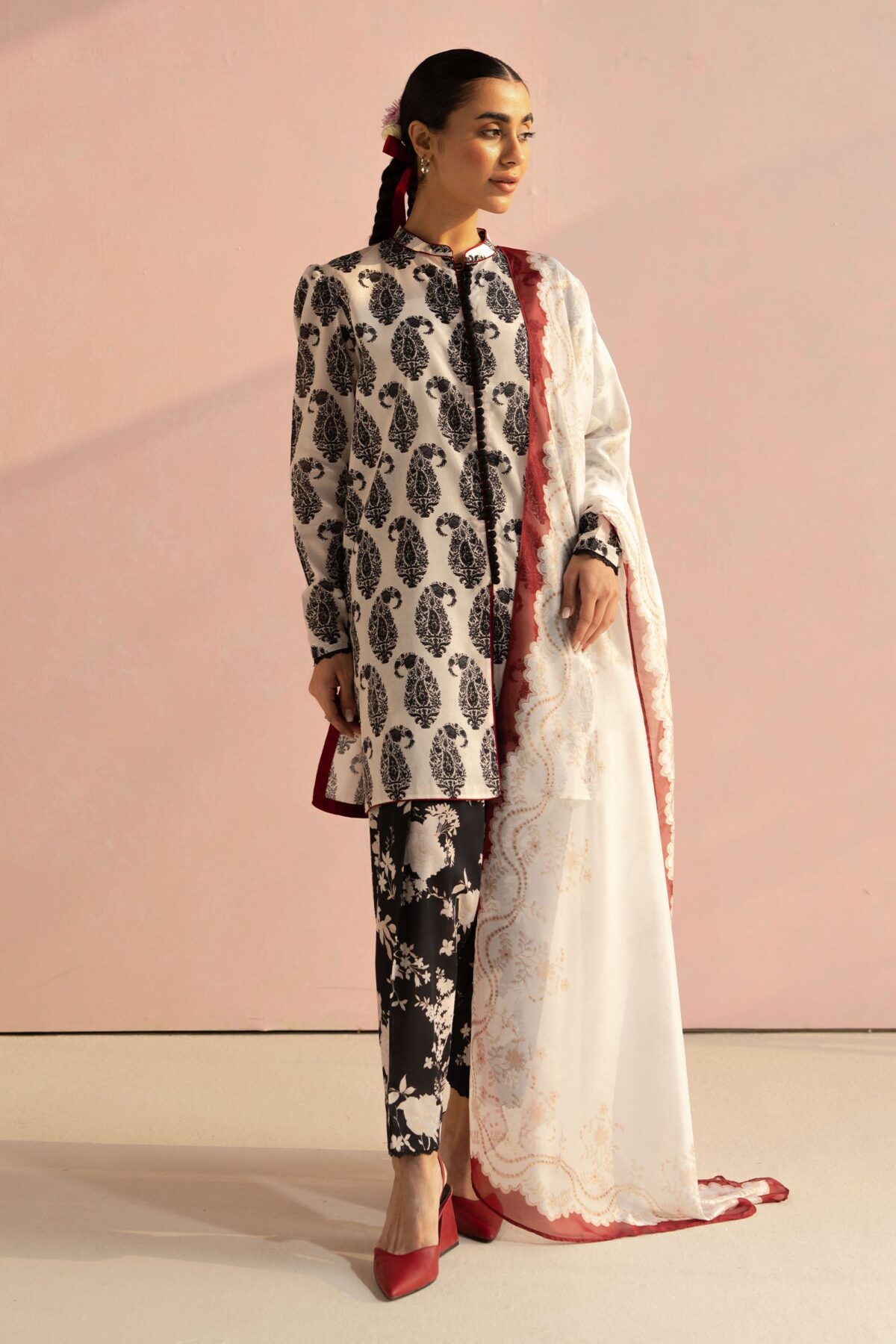 Coco prints by zarashahjahan 2025 | paisley-6a - image 1