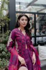 Afrozeh Luxury Lawn 2025 | Serene - Image 3