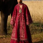 Hussain Rehar Luxury Lawn 2025 | Mahogany