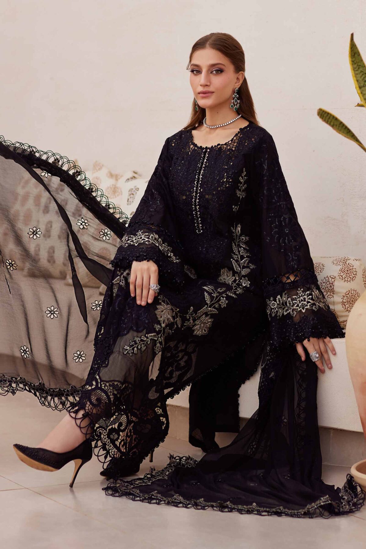 Maria. B eid luxury lawn 25 | el-25-03 - image 4