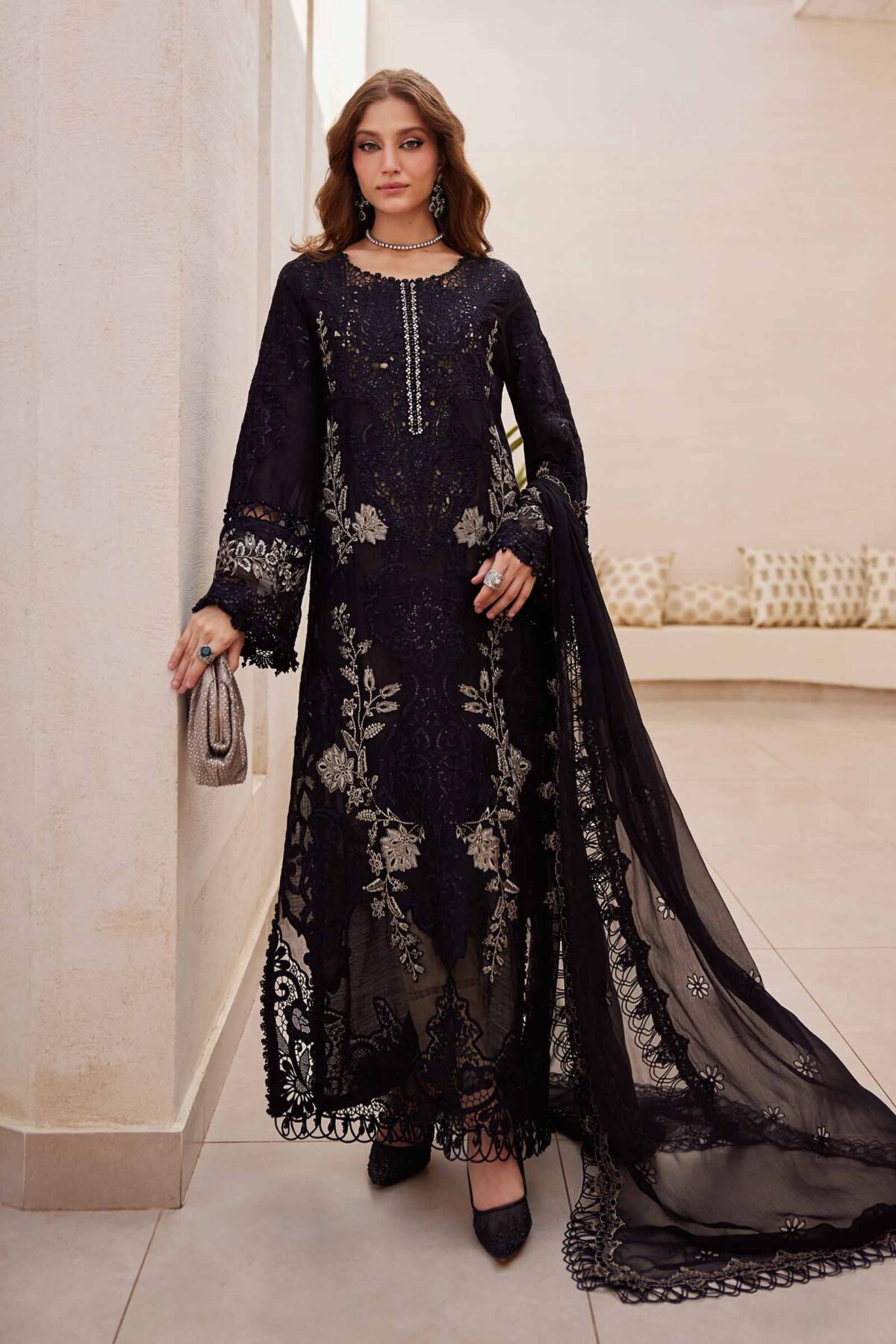Maria. B eid luxury lawn 25 | el-25-03 - image 1