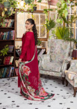 Elaf Ecraft Chikankari Chiffon Lawn | EEC-4A RUBELET - Image 7