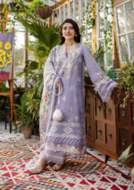 Elaf Ecraft Chikankari Chiffon Lawn | EEC-5A LAVENDER LOVE