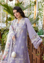 Elaf Ecraft Chikankari Chiffon Lawn | EEC-5A LAVENDER LOVE - Image 4