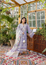 Elaf Ecraft Chikankari Chiffon Lawn | EEC-5A LAVENDER LOVE - Image 6