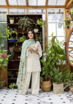 Elaf Ecraft Chikankari Chiffon Lawn | EEC-1B PEARLISTA - Image 4