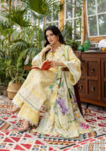 Elaf Ecraft Chikankari Chiffon Lawn | EEC-2B BUTTER BLOOM - Image 5
