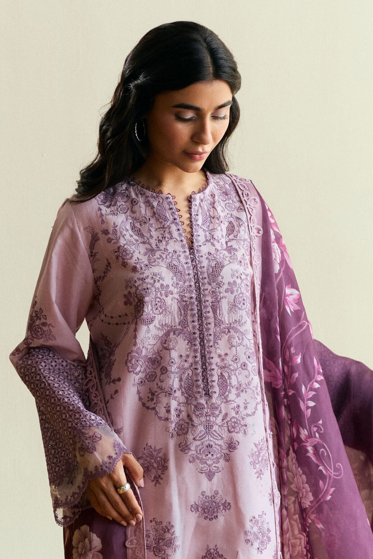 Coco eid edit lawn by zarashahjahan 2025 | quince-d5 - image 5
