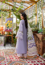Elaf Ecraft Chikankari Chiffon Lawn | EEC-5A LAVENDER LOVE - Image 7