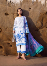 Everyday Siraa lawn by Sadaf Fawad Khan 2025 | Blue Pottery