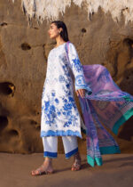 Everyday Siraa lawn by Sadaf Fawad Khan 2025 | Blue Pottery - Image 2