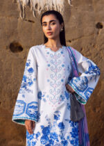 Everyday Siraa lawn by Sadaf Fawad Khan 2025 | Blue Pottery - Image 5