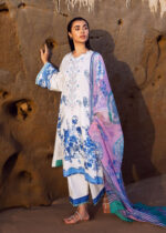 Everyday Siraa lawn by Sadaf Fawad Khan 2025 | Blue Pottery - Image 3