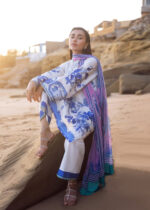 Everyday Siraa lawn by Sadaf Fawad Khan 2025 | Blue Pottery - Image 4