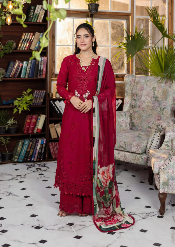 Elaf Ecraft Chikankari Chiffon Lawn | EEC-4A RUBELET