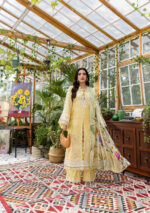 Elaf Ecraft Chikankari Chiffon Lawn | EEC-2B BUTTER BLOOM - Image 2
