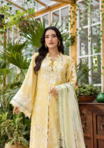 Elaf Ecraft Chikankari Chiffon Lawn | EEC-2B BUTTER BLOOM - Image 3