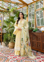 Elaf Ecraft Chikankari Chiffon Lawn | EEC-2B BUTTER BLOOM - Image 6