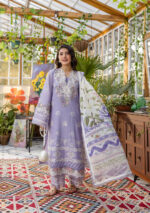 Elaf Ecraft Chikankari Chiffon Lawn | EEC-5A LAVENDER LOVE - Image 3