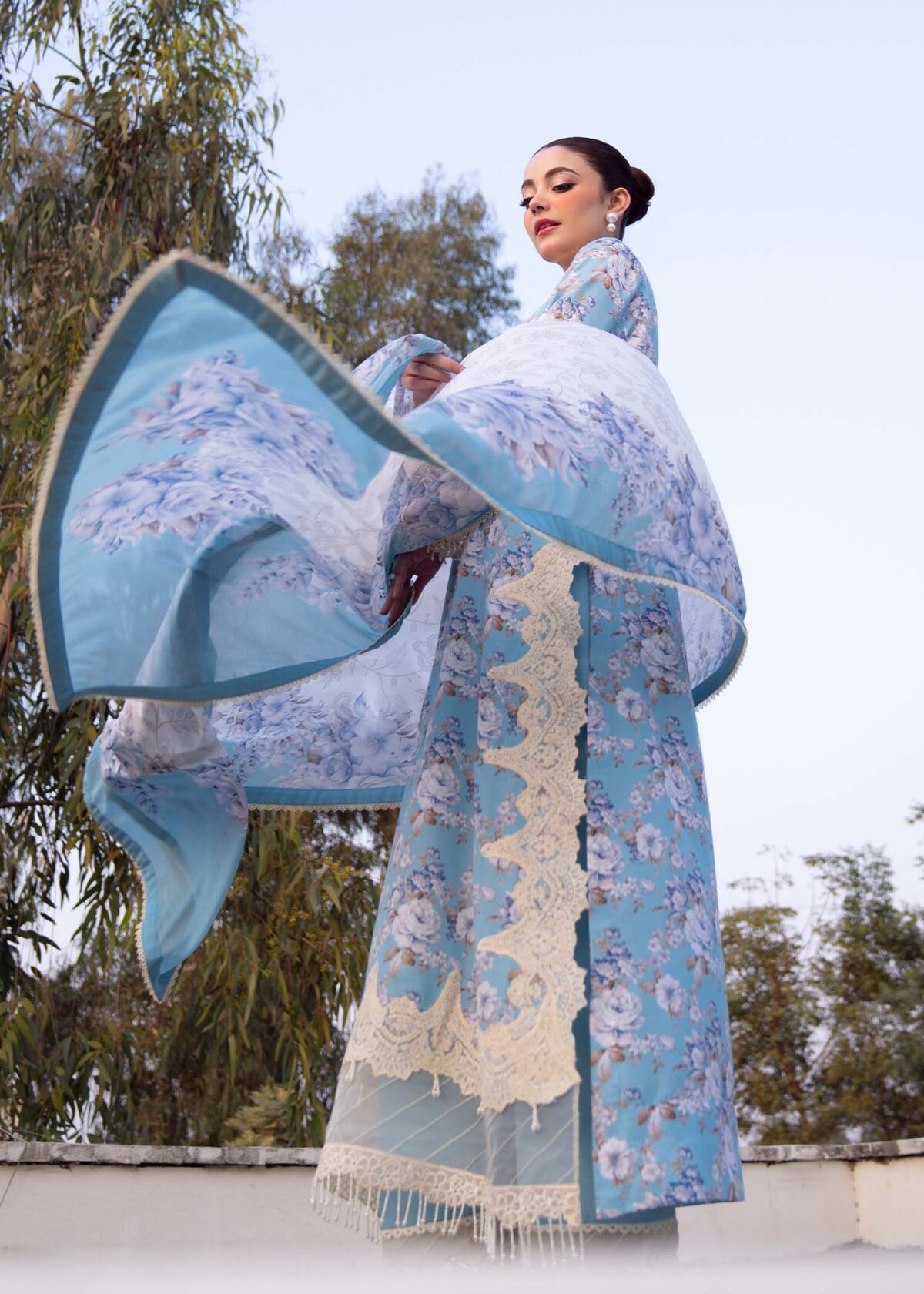 Myeesha lamhay luxury lawn | shabnam - image 2