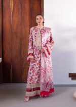 Myeesha Lamhay Luxury lawn | Gulab - Image 7